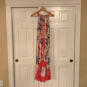 High-low halter dress